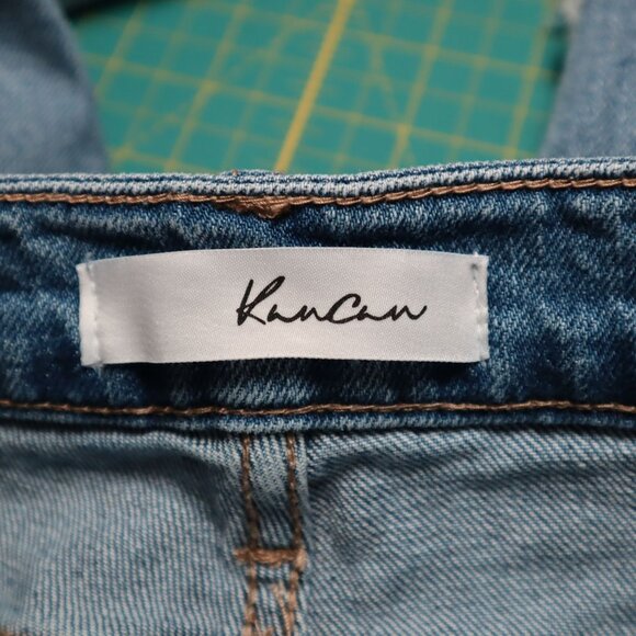 Kancan Marley High Rise Slim Straight Jeans Women 9/28 Blue Work Casual Chic Mod - Picture 4 of 16